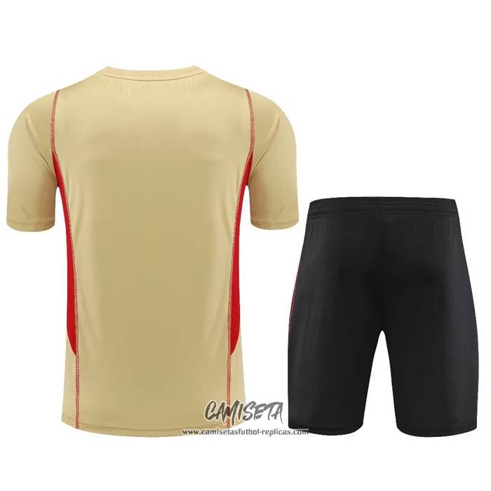Chandal del Sao Paulo 2023-2024 Manga Corta Amarillo - Pantalon Corto
